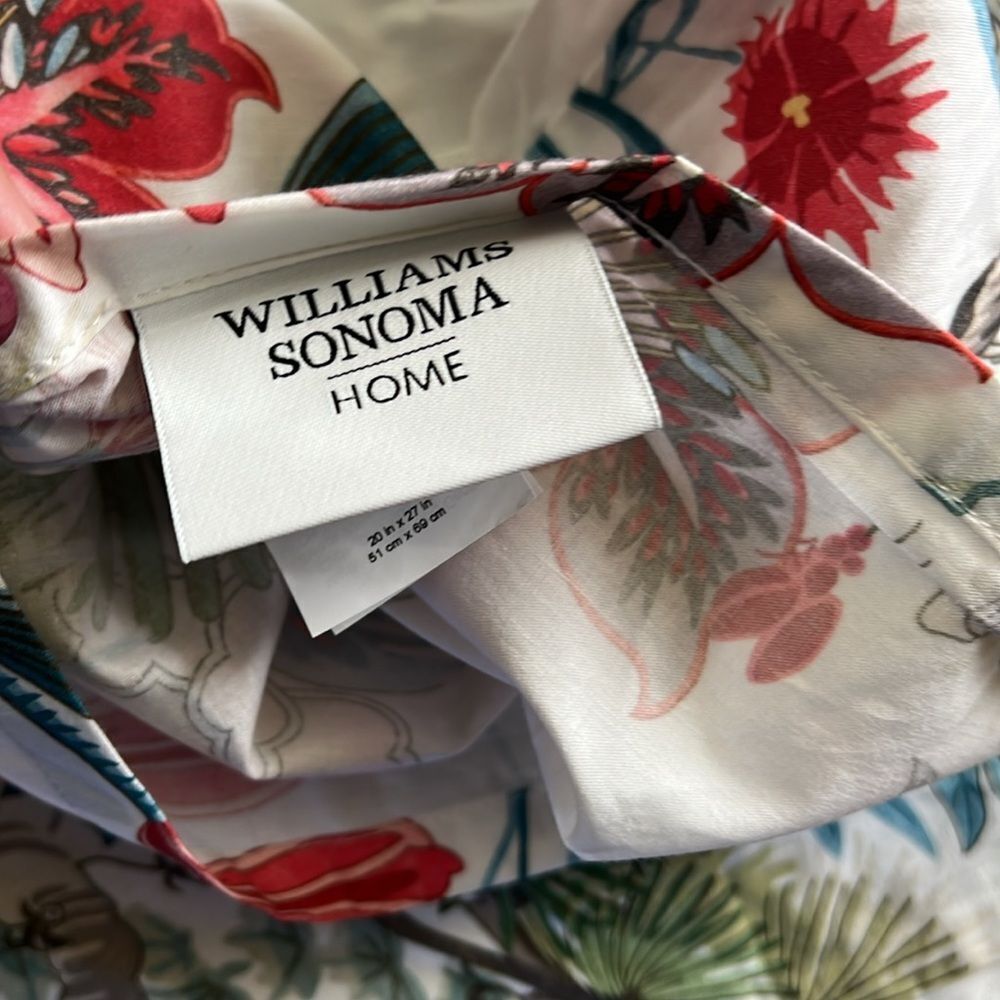 Williams Sonoma SCALAMANDRE BOTANICAL PHEASANT Print Sham - Picture 8 of 8
